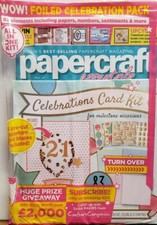 Papercraft Essentials Issue 182 Celebrations Card Kit FREE SHIPPING CB