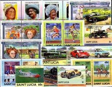 Sainte-Lucie - Saint Lucia 100 timbres différents