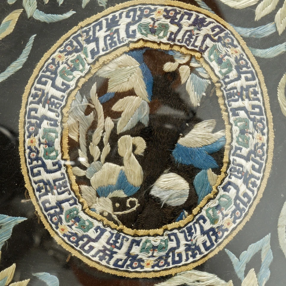 Chinese Silk Collar Framed Late Qing/Republic - Image 3 of 4