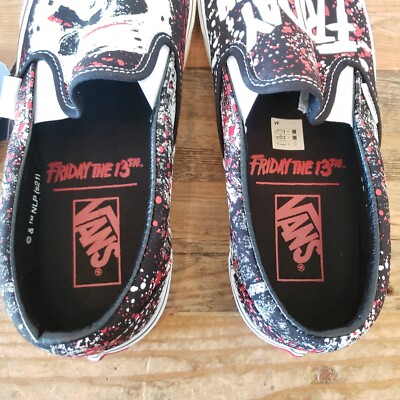 VANS x Friday The 13th Slip-On Jason Voorhees Men 9 Women 10.5
