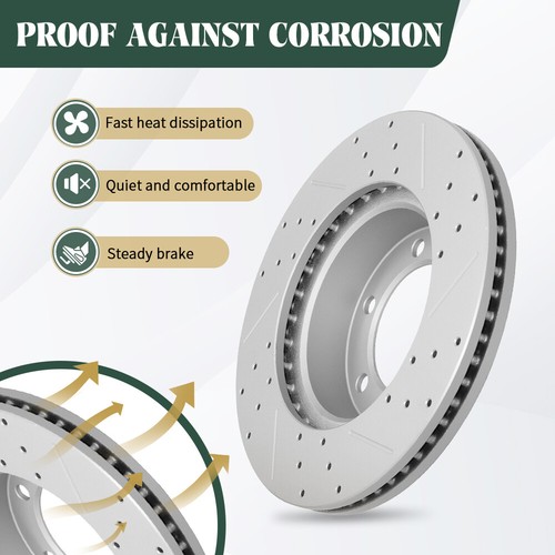 Front+Rear Disc Rotors+Ceramic Brake Pads for Mercury Mountaineer Ford Explorer - Picture 5 of 6