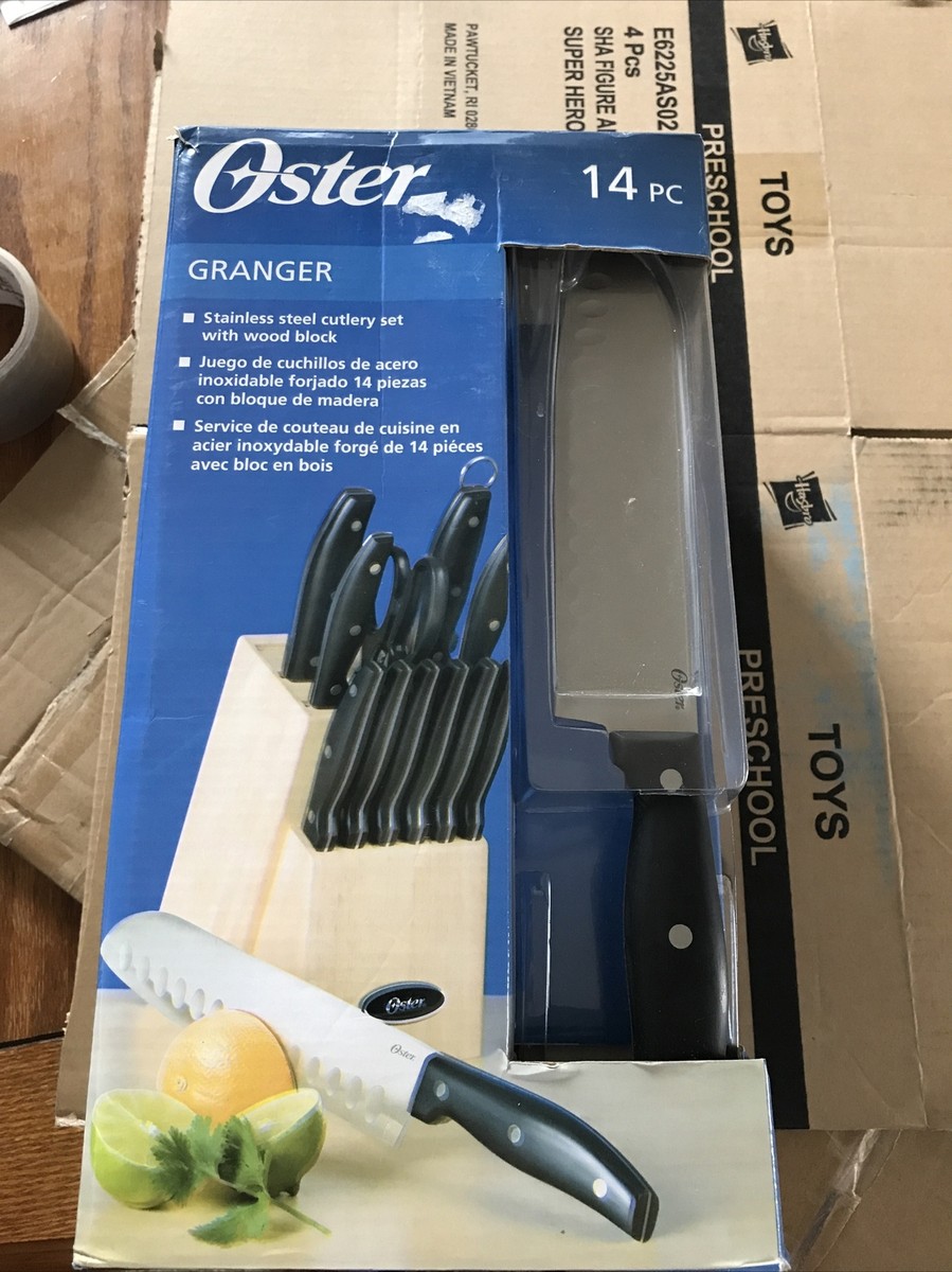 Oster Granger 14-Piece Cutlery Set in Black