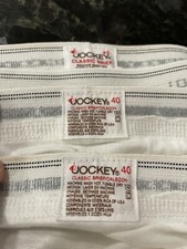 BRIEFS UNDERWEAR Size 40 Vintage 70s NOS Lot of 3 USA Made 100% Cotton Spellout