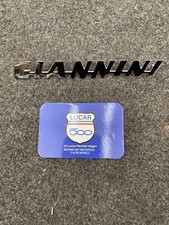 fregio scritta Giannini epoca Fiat 500-600-850 emblema written frieze cromata