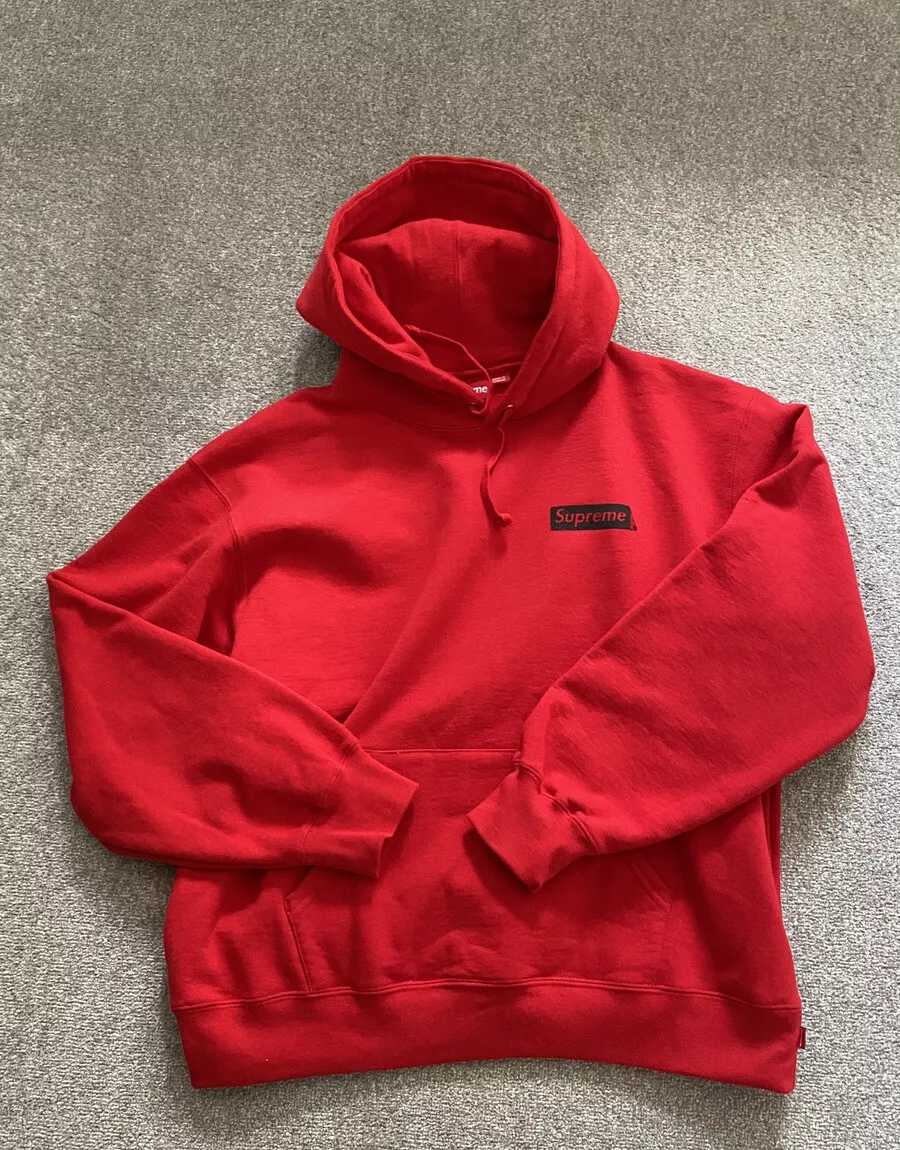 Sweat à capuche Supreme Catwoman   Taille Large (L)   Rouge (avec étiquettes)