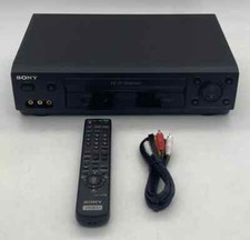 Sony SLV-N500 VHS VCR Video Cassette Recorder Player Remote RCA Cable Stereo