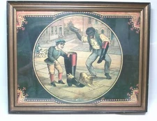 Antique Mason's Blacking Boot Polish Victorian Advertisement Logo Framed Reprint