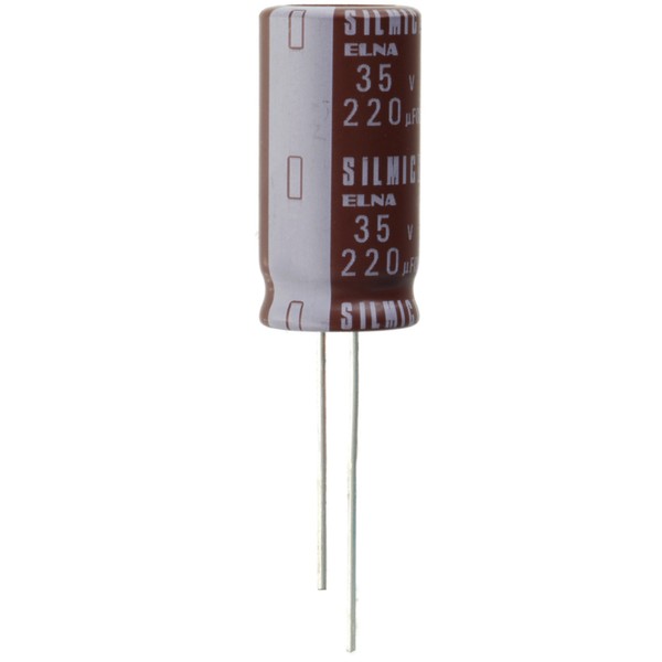 Elna SILMIC II Audio Grade Radial Electrolytic Capacitor 220uf 35v