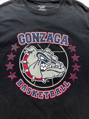 Port and Comp Gonzaga Bulldogs Mens T-Shirt Size (S) Gonzaga Basketball Black - Picture 2 of 4