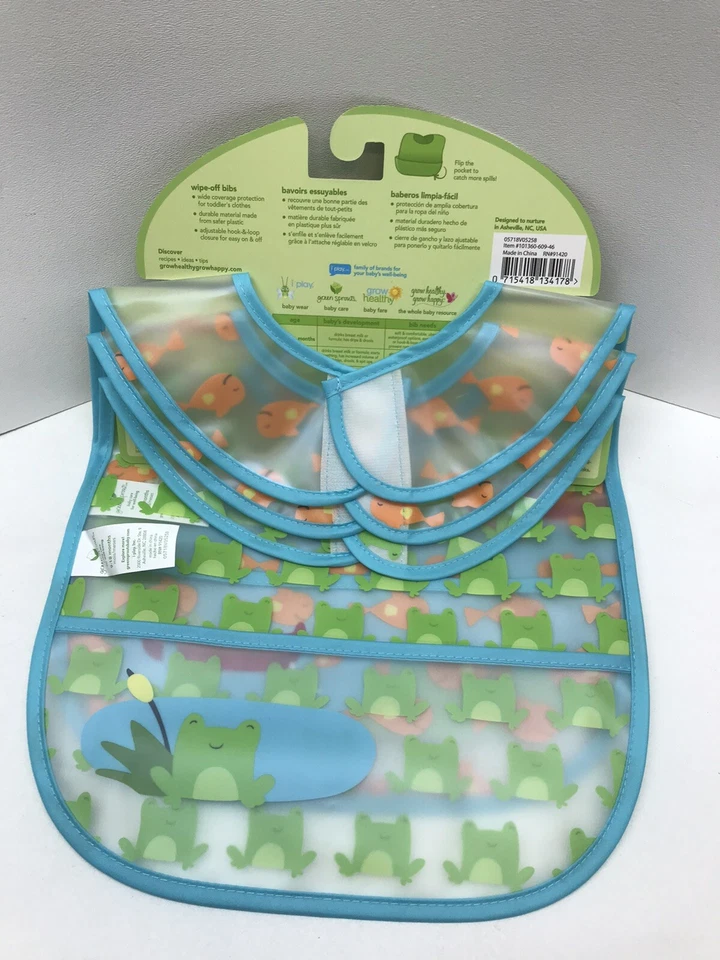 GREEN SPROUTS - Wipe-Off Bib, Aspirator, Nail Scissors, Clippers Baby Care LOT - Image 3 of 4