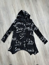 Neo Noble Graffiti Print Artsy Style Reversible Art To Wear Jacket Size L