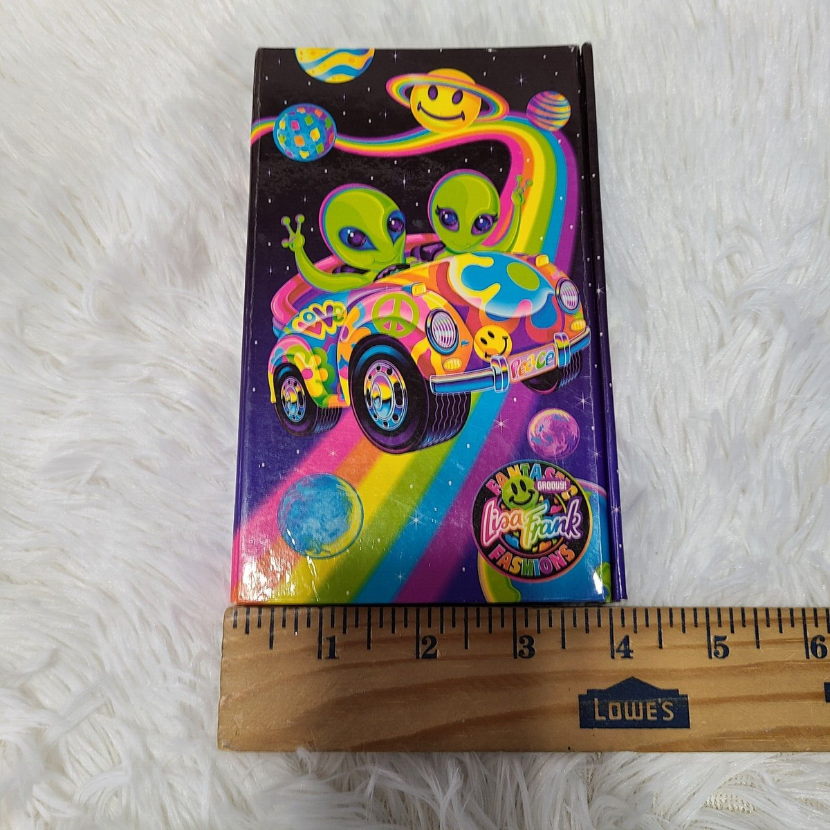 Vintage Lisa Frank Groovy Aliens Tri Fold Planner Organizer