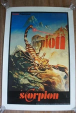 Vintage Kodak Polychrome Graphics SCORPION Boris Poster Superior Printing Promo