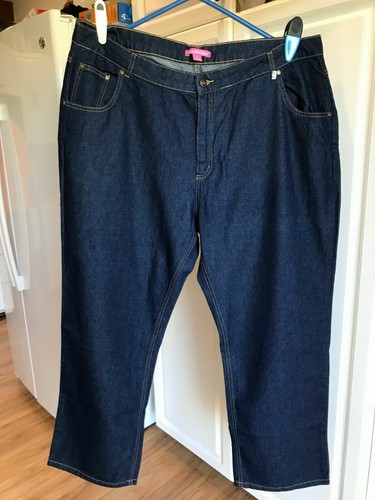 NWOT Women's Women Within Jeans Plus size 22W Dark Blue Straight Leg
