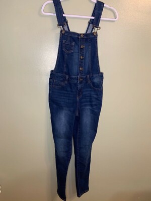 wax jean basic denim juniors woman oweralls pants long blue size small