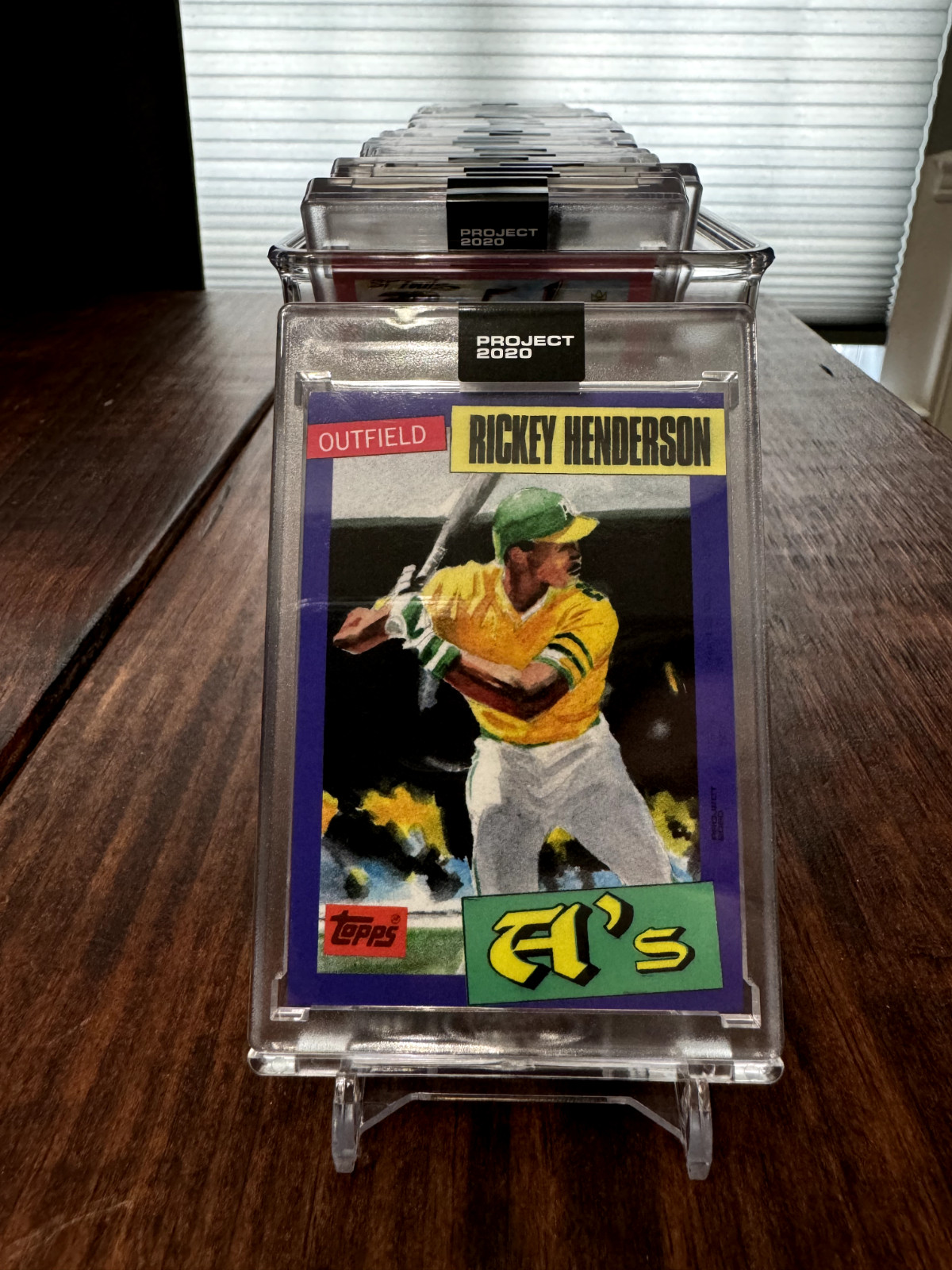 Topps Project 2020 #123 Rickey Henderson Jacob Rochester