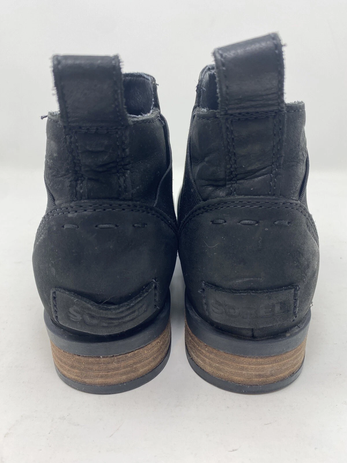 sorel emelie chelsea waterproof leather boots
