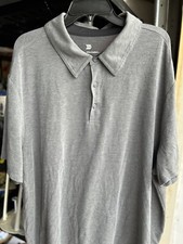 ALL IN MOTION Polo Shirt Men's XXL Grey 2XLPerformance Short Sleeve Nice Cond