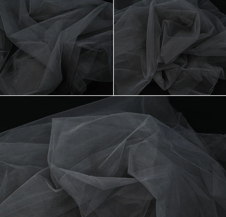 OFF WHITE Costume Show Tulle Abito Da Danza Tessuto Velo Abito Matrimonio Finitura in Pizzo 1 M
