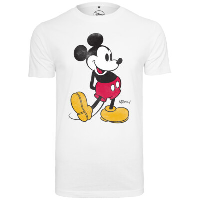 Merchcode Mickey Mouse Tee Herren Oberteil T-Shirt Baumwolle Jersey Shirt Print 
