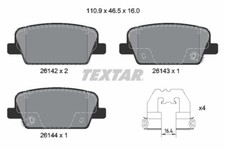 TEXTAR 2614201 Set pastiglie freno, freno a disco per HYUNDAI