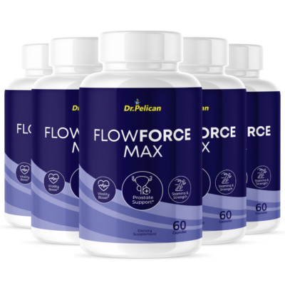 Flowforce Max- Support Supplement for Men - Urinary & Bladder Health-5 Bottles