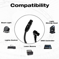 EMK Cable XLR De 25 Pies / 26.2 Ft (3 Piezas) - Cable De Micrófono