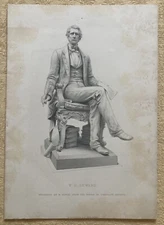 William Seward Lincoln’s Secretary of State for Alaska Purchase Steel Engraving