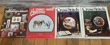 Set Of 4 Vintage  Cross Stitch Pattern Magazines