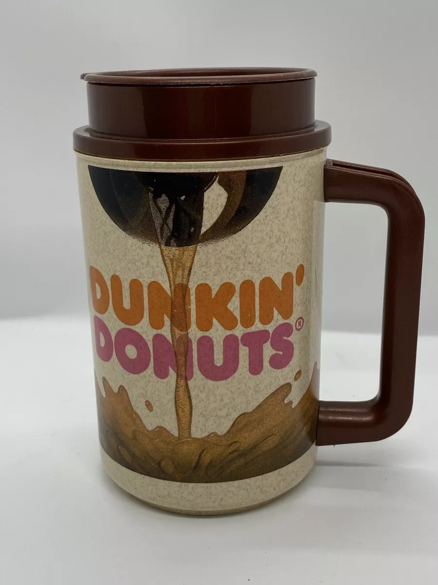 Dunkin Donuts Vintage Thermo Travel Coffee Tumbler Mug