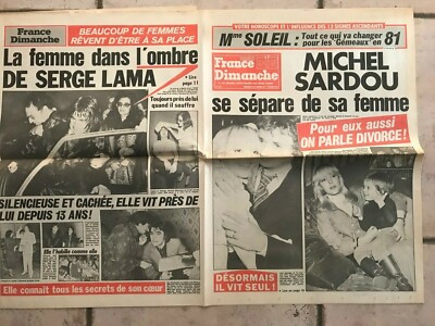 Frankreich Sonntag 1795 26.01.1981 M Sardou, S Lama 22/1002