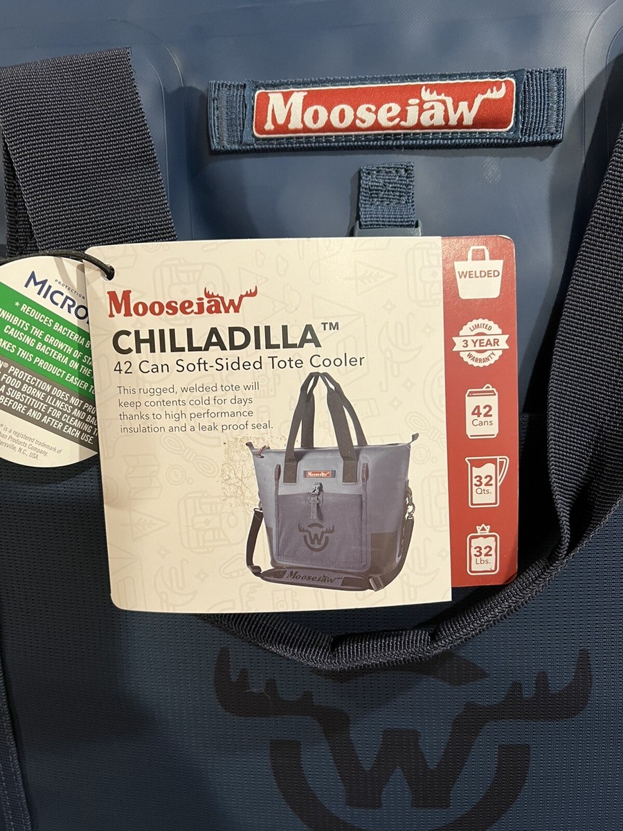 New Moosejaw 42 Can Chilladilla Soft-Sided Cooler Tote - Midnight