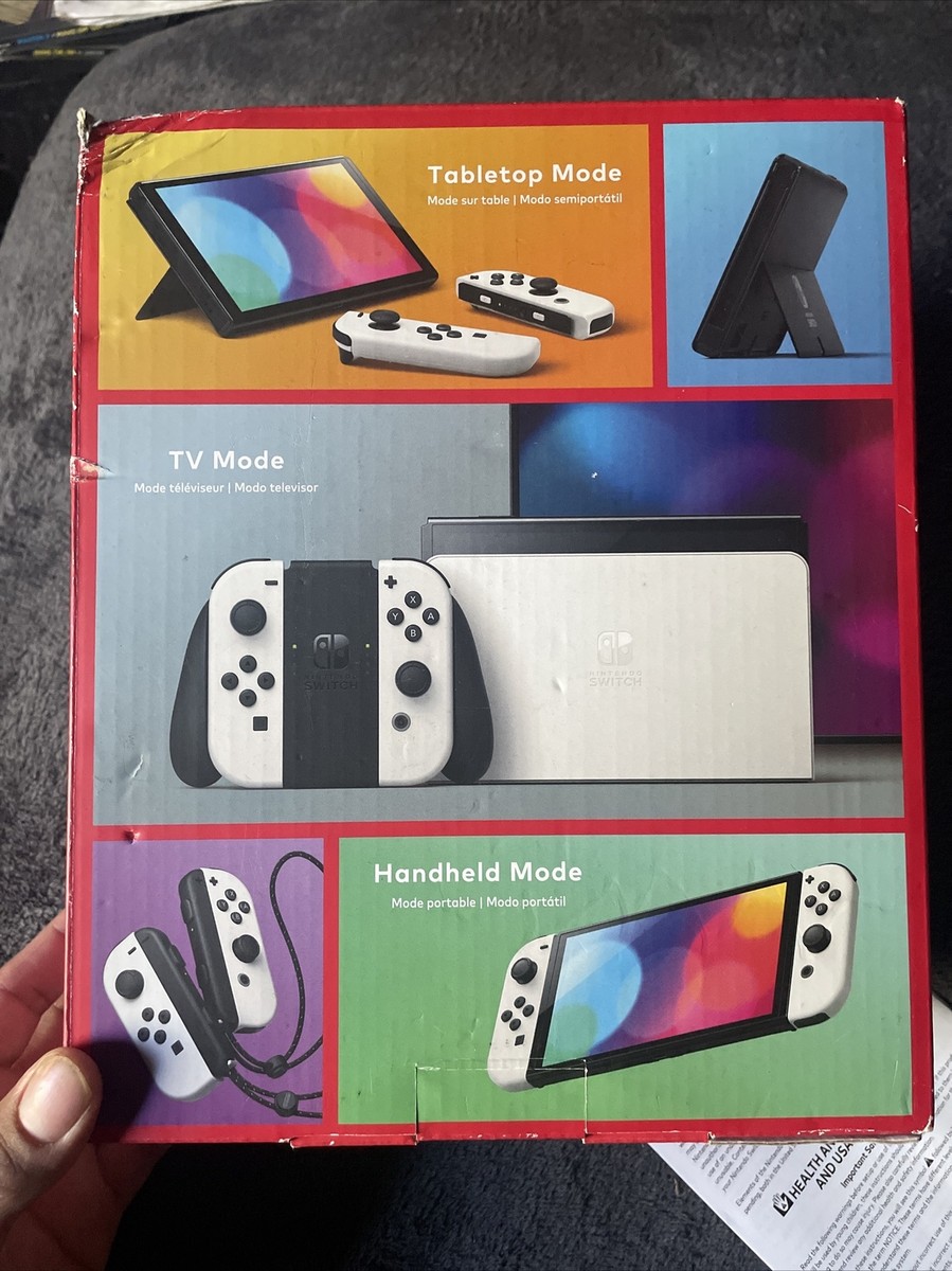 BOX ONLY* Nintendo Switch OLED White Console System Launch Version