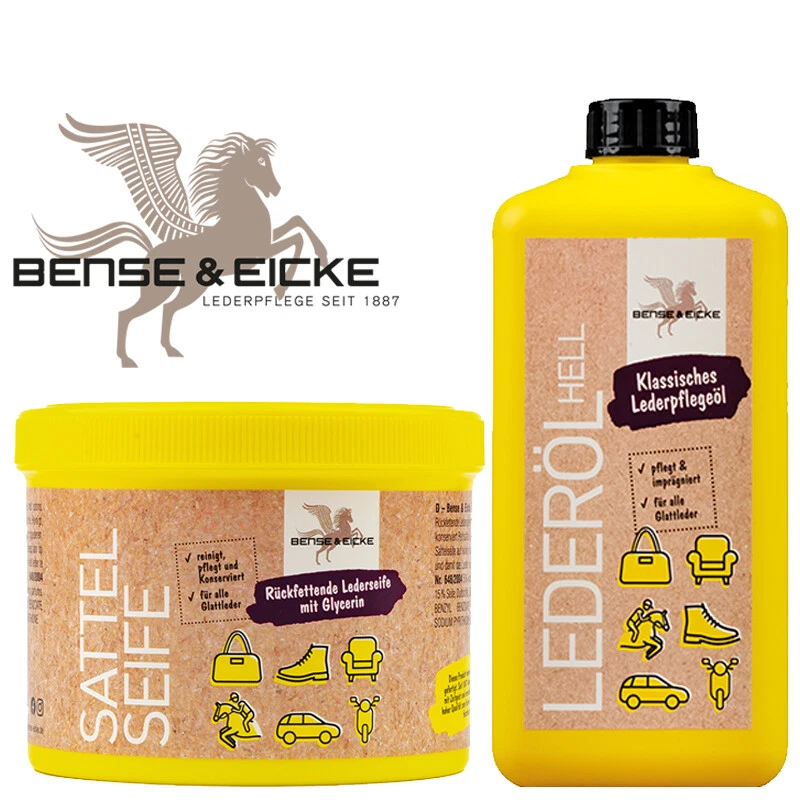 B & E Sattelseife 500 ml+500 ml Lederöl Lederpflege