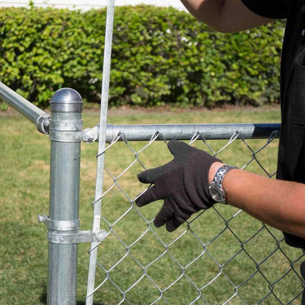 Chain Link Fence 70 In. Galvanized Steel Tension Bar | eBay