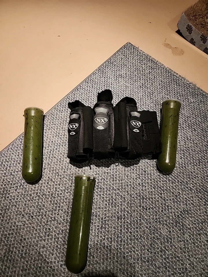 NXe paintball pod pack Black On Black Vintage Paintball Gear - Image 2 of 2