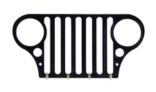 Jeep CJ Grill Key Rack Hanger Holder Organizer Entryway Home Storage For Wall