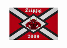 Aufnäher Leipzig 2009 Fahne Flagge Patch 9 x 6 cm