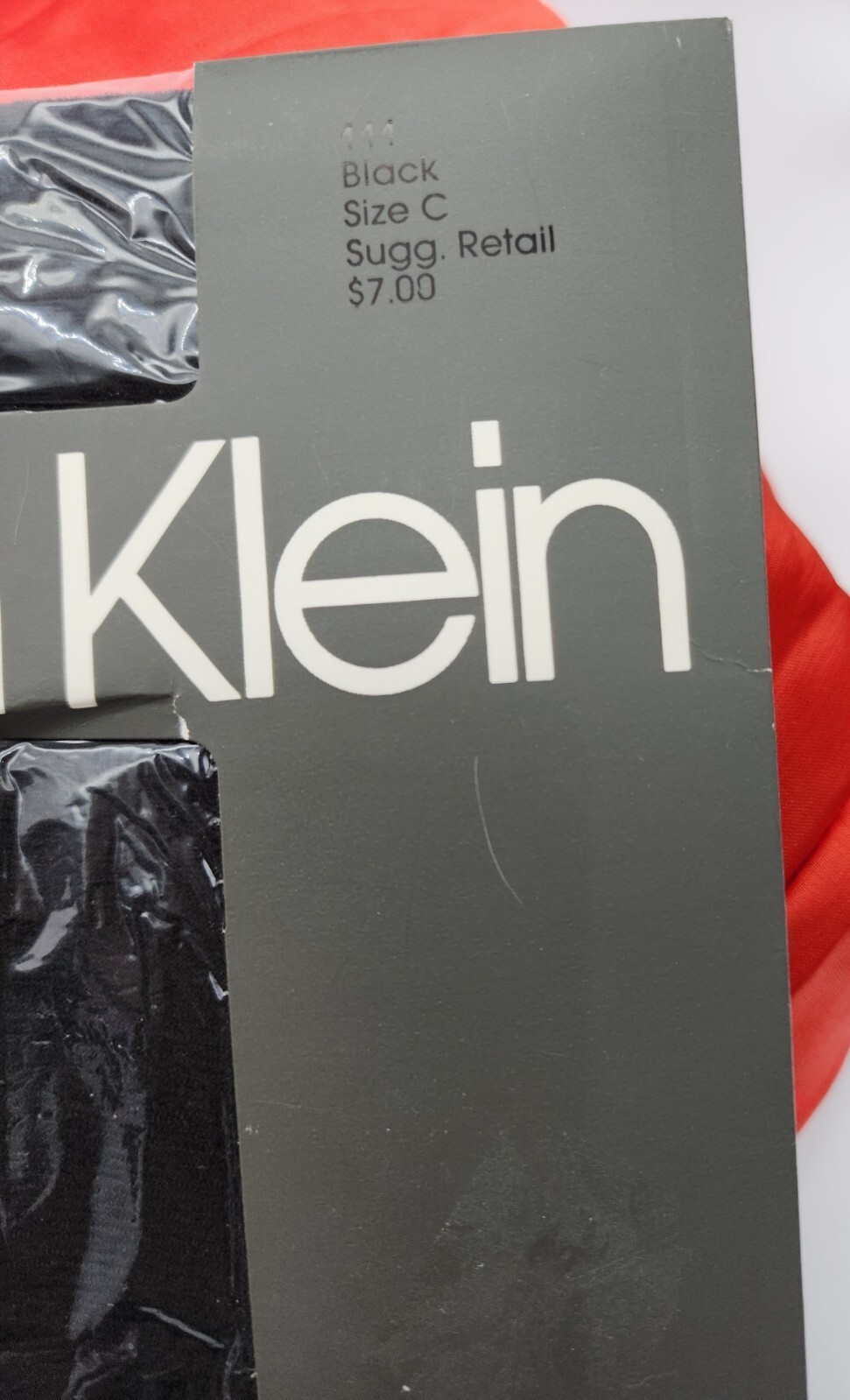 Calvin Klein Ultra Sheer Black C BackSeam Control Top Sandaltoe