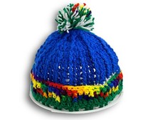 Childrens Kids Colorful Bright Crochet Knit Hat