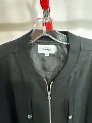Diamond Supply Co. Baseball Zippered SWEATER Jacket XL 
