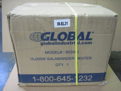 Global Industrial 653561 Portable Salamander Heater 240V 15KW 3Phase 