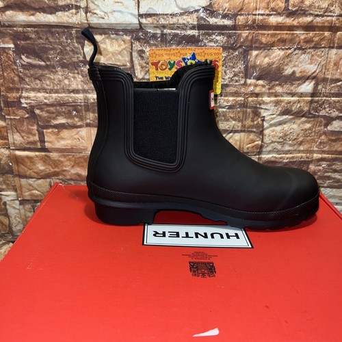 Hunter Women's Original Chelsea Rain Boots MATTE BLACK Size 7 - Picture 6 of 10