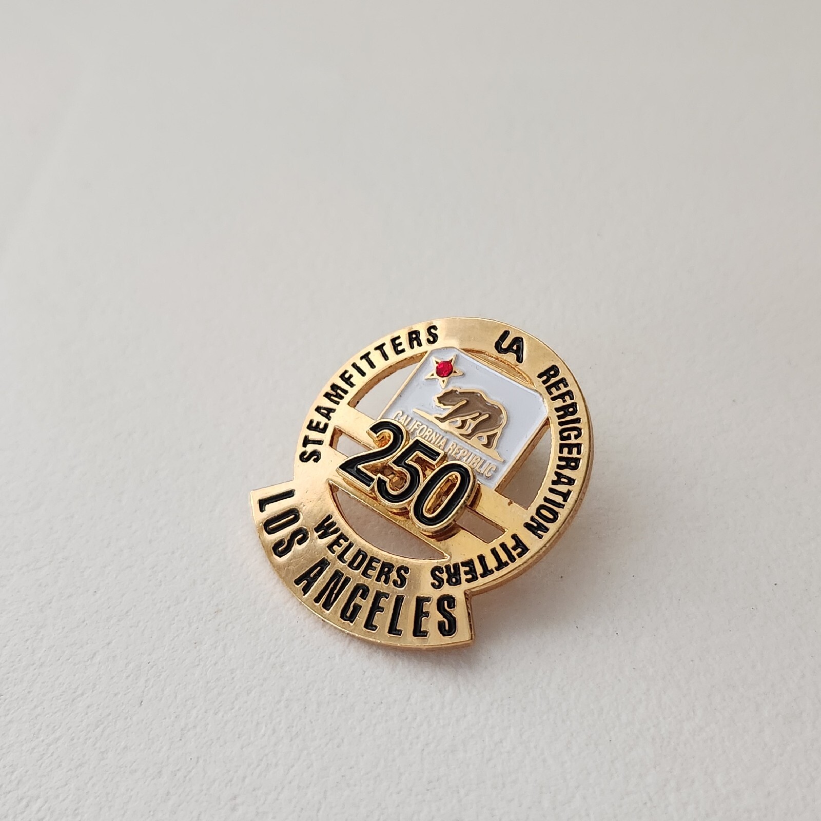 UA Steamfitters Welders Refrigeration Fitters Local Union 250 Pin Los