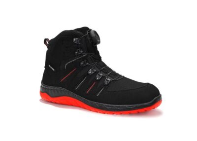 ELTEN Sicherheitsschuhe MADDOX BOA  black-red Mid ESD S3 Arbeitsschuhe 769151