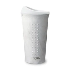 GoSili Reusable Silicone Cup Tumbler Masonry Grey 16oz microwave dishwasher safe