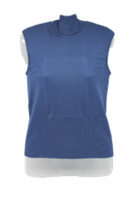 Women's sleeveless jersey, high neck warm cotton SPIDER, pervinca cod.074523