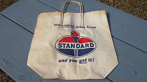 Rare Vintage Standard Oil Gas Shopping Bag Advertising 