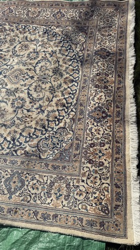 £3600 Fine Persiann Nainn hand made silk & wool rug 350x240cm Antique - Picture 4 of 15
