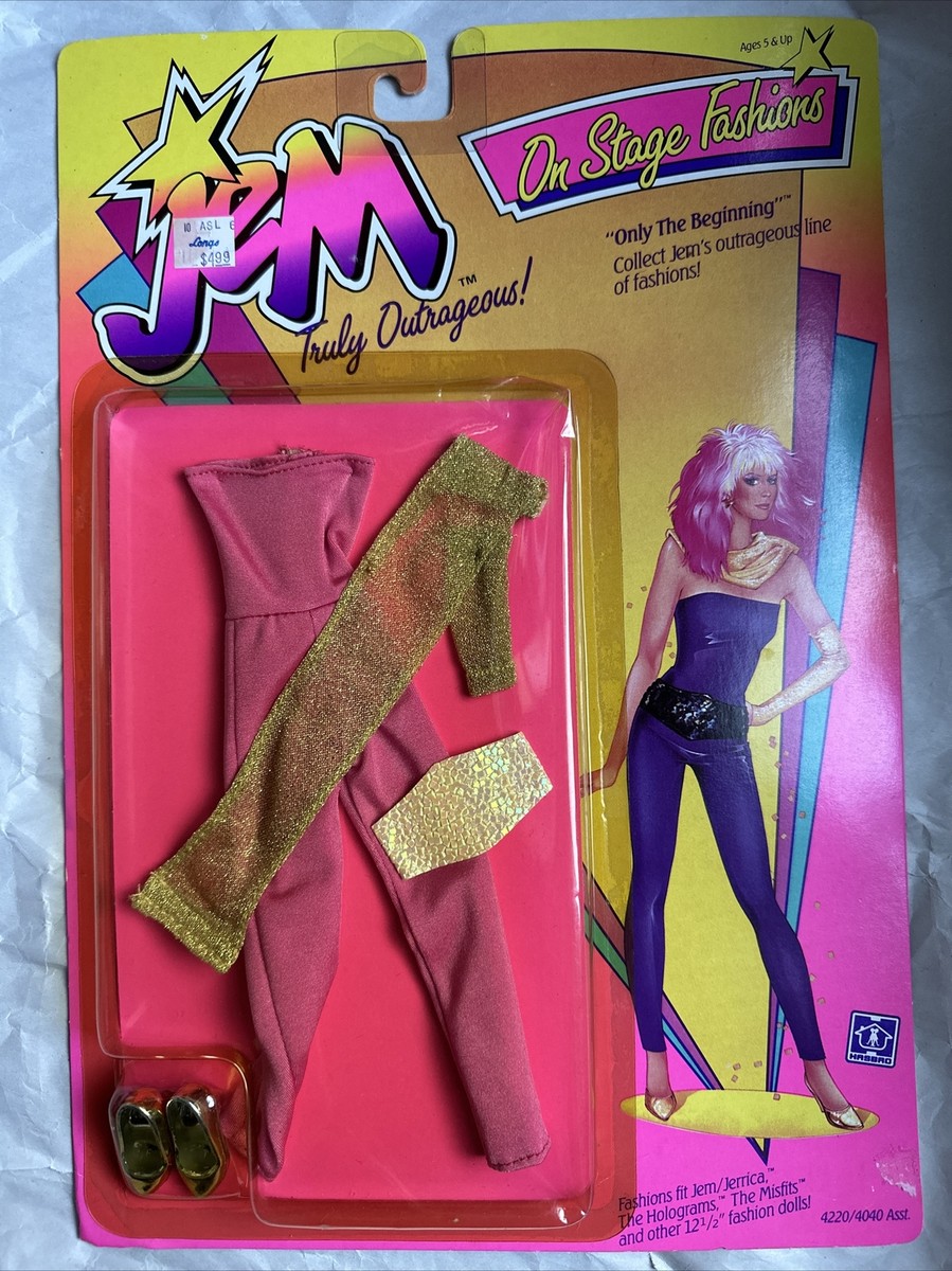 Poupée Jem Et Les Hologrammes, Voiture Roadster Hasbro Vintage, Gold Misfits